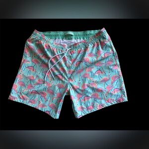 Bonobos Men's Flamingo Print‎ Swim Shorts XL 7” Inseam Preowned See Last Pic
